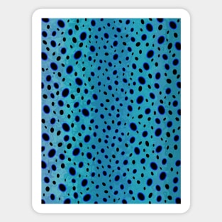 Blue Frog Spots Sticker